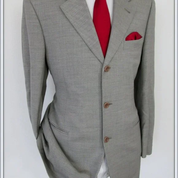 CANALI PROPOSTA MEN SPORT JACKET 100% WOOL MADE IN ITALY SIZE US 40R